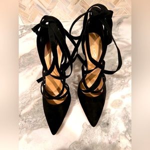 Brand new Aldo black lace up and strappey heels 👠 never worn